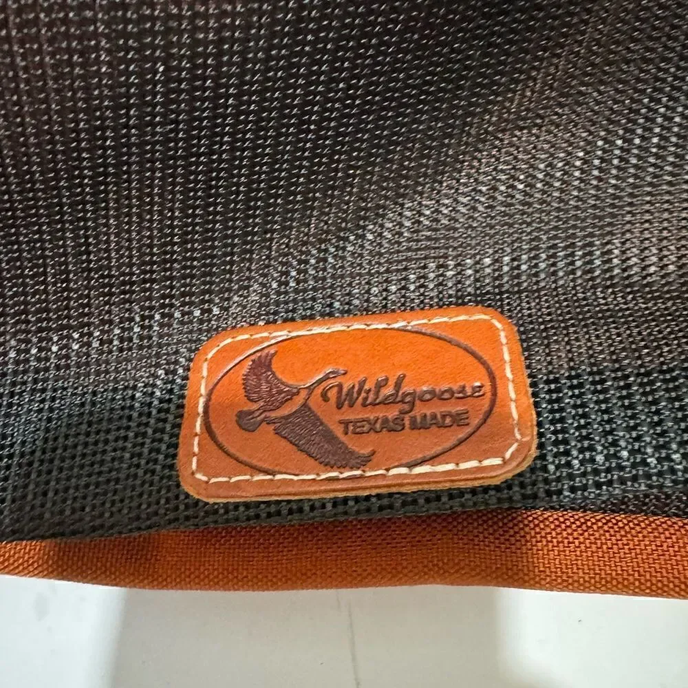 Wildgoose TEXAS MADE toiletry bag reddish brown